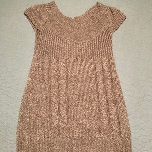 Nude Sweater Dress or Extra long Sweater L